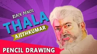 drawing of viswasam Ajith | Pongal special | NDrawings | Black Pencil