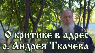 О критике в адрес о. Андрея Ткачёва