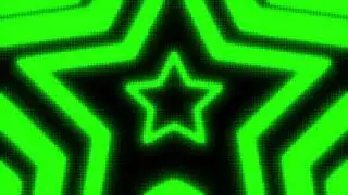 Black and Green Y2k Neon LED Lights Star Background || 1 Hour Looped HD