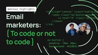 To code or not to code: Webinar highlights with Mark Robbins