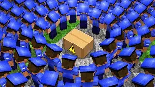 КТО ПРИСЛАЛ ЭТУ ПОСЫЛКУ В НАШУ ДЕРЕВНЮ В МАЙНКРАФТ 100% троллинг ловушка minecraft