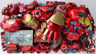 New TRANSPORTING Red Color Transformers Doomsday: Optimus Prime Rage vs Godzilla, IronMan & RobotCar