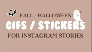 Halloween/ Fall GIFS/STICKERS for Instagram Stories | #SHORTS