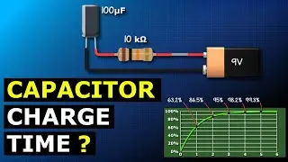 Capacitor charge time calculation - time constants