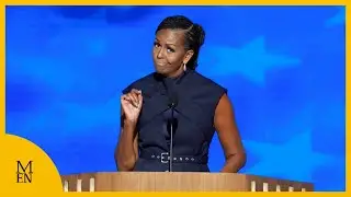 Michelle Obama gives rousing speech at Democratic National Convention