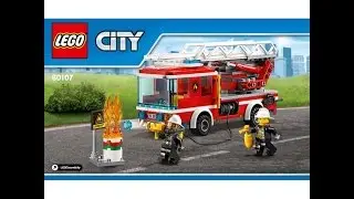 LEGO® City Fire 60107 Пожарный автомобиль с лестницей. Инструкция по сборке