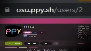 peppy wasn't the first osu! account....