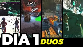 Tenemos 2 CUEVAS LUNARES de GEN 1 en el DIA 1 en DUOS ARK PVP - Alone ARK