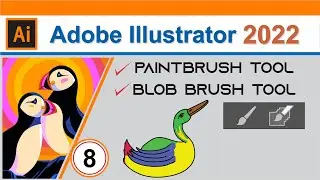 Adobe Illustrator CC 2022 Paintbrush tool and Blob Brush tool Tutorial Part No.8 by, Amjad Graphics