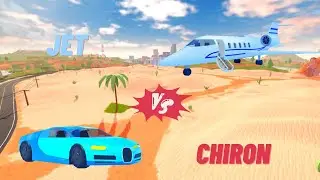 Private Jet vs Chiron in Roblox Jailbreak