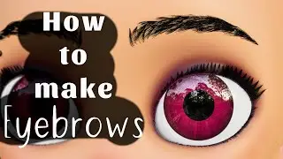 How To Make Pixar Style Eyebrows in Blender | Blender Particles Tutorial