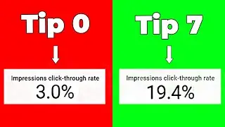 7 Tips to INCREASE CTR on Youtube Channel (GUARANTEED) - Improve Impressions Click Through Rate 2022