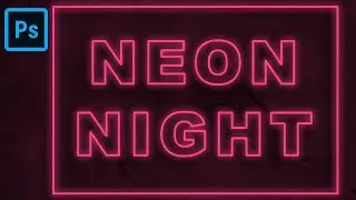 Neon Light Text Effect | Photoshop Tutorial