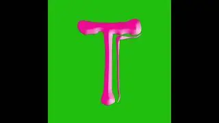 T, Alphabet T, ABCD, Green Screen Free Video, Green Screen, Chroma Key Background #greenscreen