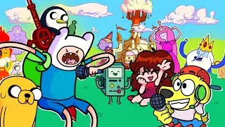 Friday Night Funkin vs ADVENTURE TIME! Funkin Time (Finn, Jake, Bubblegum, Gunter) FNF Mods 147