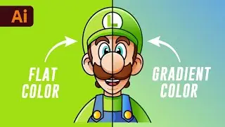 Adobe Illustrator Tutorial - Mastering the Gradient Tool to Create Character Illustrations