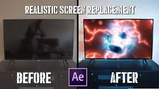 REALISTIC SCREEN REPLACEMENT in MOVING SHOTS | After Effects CC 2020 Tutorial [No Plug-ins Required]