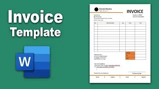 how to make an invoice template in Microsoft word 2024