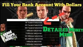 Infinite Dollars | Installing Detailed Money Menu | Gta V | Gamebank