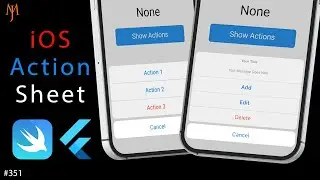 Flutter Tutorial - Create iOS Action Sheet | SwiftUI in Flutter | Cupertino Action Sheet