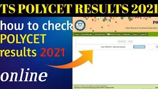 TS Polycet Results 2021 || How to Check TS Polycet Results 2021 Online || TS diploma Results 2021