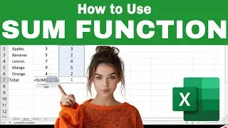 How to Use the SUM Function in EXCEL (Quickly Add Numbers!)