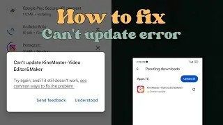 How To Solve Cant Update App Problem On Play store | Couldnt update app problem solve | Play store