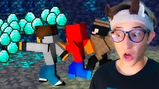 🫢 Кто больше найдет Алмазов, в бесконечной ШАХТЕ в MINECRAFT !?