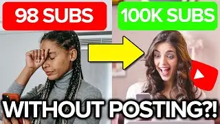 HACKS TO GROW ON YOUTUBE WITHOUT POSTING VIDEOS 👀 (2022 new method for REAL subscribers )