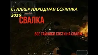 СТАЛКЕР НАРОДНАЯ СОЛЯНКА 2016 ВСЕ ТАЙНИКИ КОСТИ НА СВАЛКЕ