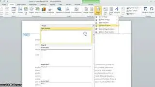 Inserting MLA Headers in Word 2010 (Windows)