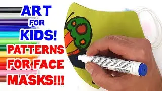 FACE MASK PATTERNS!!! MAKE YOUR OWN MASK! (ART LESSONS FOR KIDS)