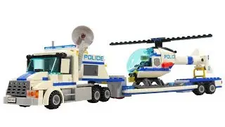 Build Lego Police Car with helicopter -  Bela Urban 10422 Police Helicopter carrier