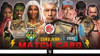 WWE Cyber Sunday 2024 - Dream Match Card [v2]