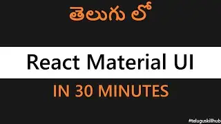 React Material UI Tutorial in Telugu