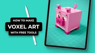 How To Make Voxel Art With Free Tools (A Beginners Guide) (#Shorts)