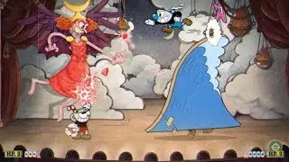 CUPHEAD Co-op Boss Fight #16 - Sally Stageplay (NO DAMAGE)