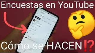 📱📊 Como HACER ENCUESTAS en YOUTUBE desde tu CELULAR 2024 FÁCIL y RÁPIDO