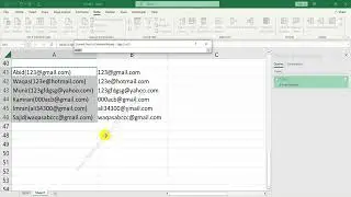 How to separate Name and emails in Excel