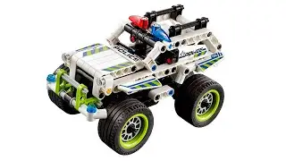 How to Build LEGO Technic police car - Decool 3418 police interceptor