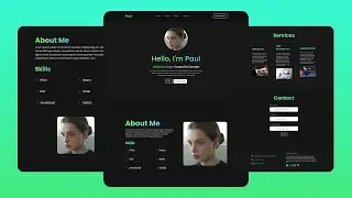 Build a Responsive Portfolio Website using HTML & CSS & JavaScript