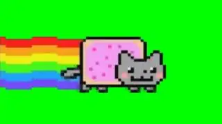 GREEN SCREEN NYAN CAT MLG