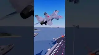 Roblox, mig 29 bombing run on aircraft carrier (animation) #roblox #animation #edit