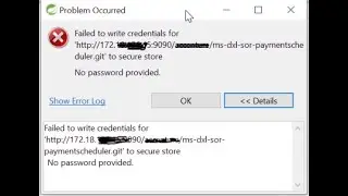 Failed to write credential for 'http://github,com.git' to secure store No password provided, eclipse