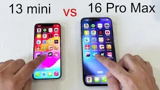 iPhone 16 Pro Max vs 13 Mini - Speed test