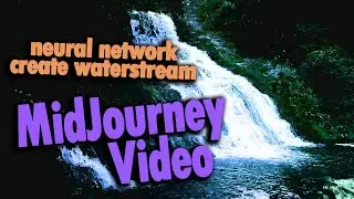 Create video with Midjorney. Water stream