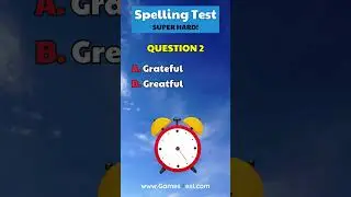 Hard English Spelling Test - Part 2