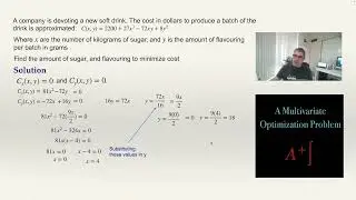 Multivariable Optimization - Exercise #1