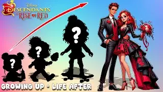 Descendants The Rise of Red 2024 Growing Up Compilation | Cartoon WOW