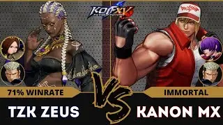 KOFXV⭐TZK ZEUS (Whip/Dolores/Goenitz) vs KANON MX (Terry/O.Shermie/Goenitz)⭐Ranked Match - 11/24